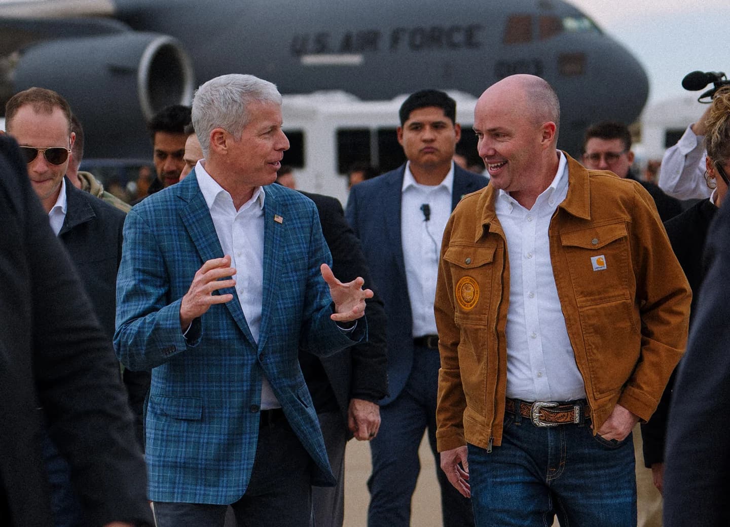 Governor Cox and summit attendees